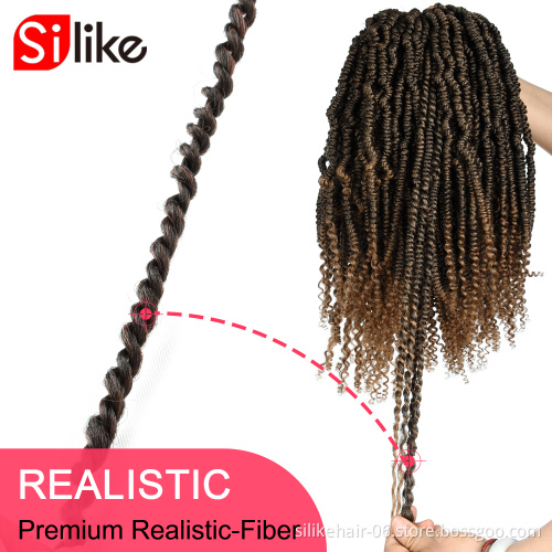 Newest12 inch 30cm Pre Twisted Passion Twist Synthetic Twists Crochet Hair Long Ombre Braids Crotchet Braid Fluffy Braiding hair